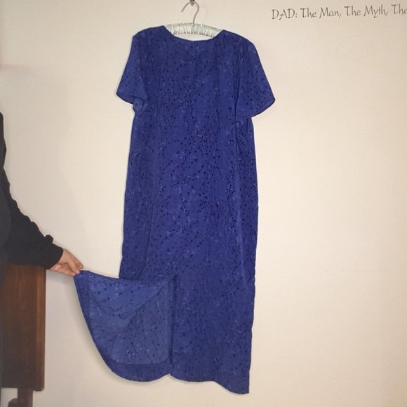 Vintage 70s Floral Maxi Dress Plus - Picture 3 of 7